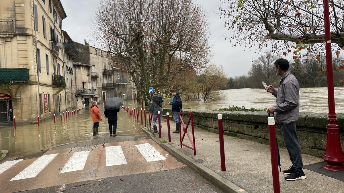 Sommières crue du Vidourle décembre 2025 (Photo Anthony Maurin)