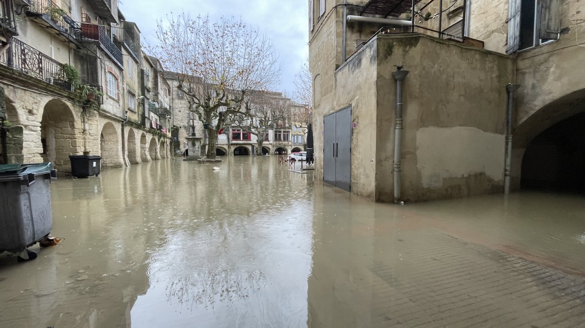 Sommières crue du Vidourle décembre 2025 (Photo Anthony Maurin)