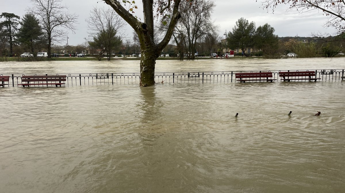 Sommières crue du Vidourle décembre 2025 (Photo Anthony Maurin)