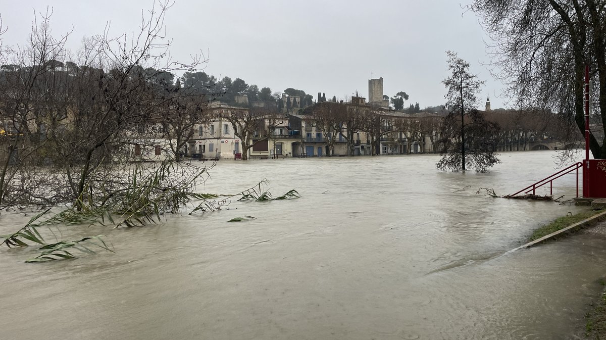 Sommières crue du Vidourle décembre 2025 (Photo Anthony Maurin)