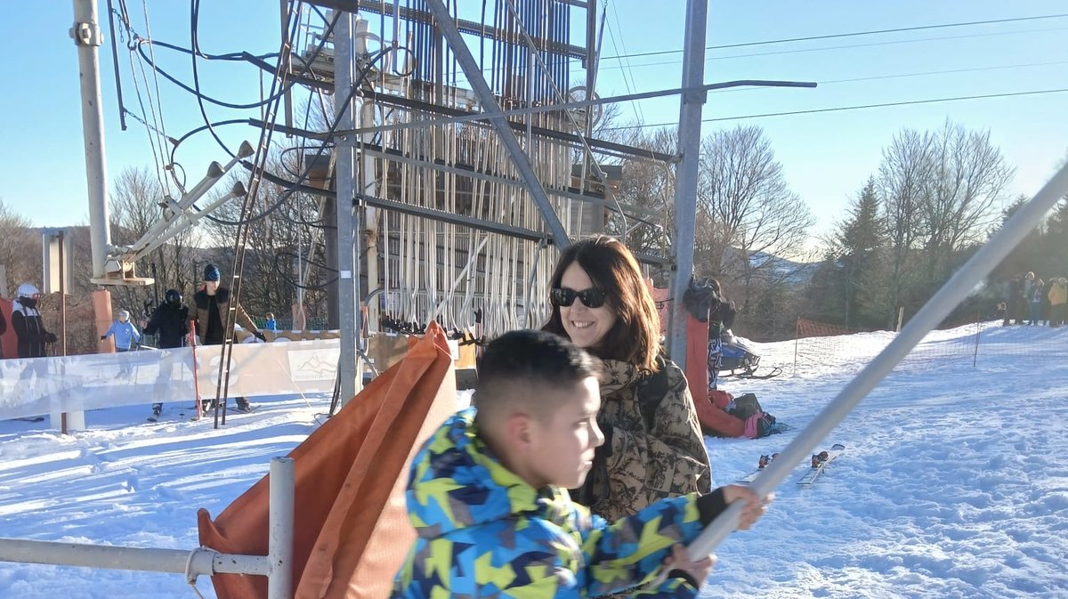 Les huit bénévoles d'Alti Aigoual ont accompagné les skieurs et lugeurs tout le weekend.