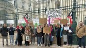 Lors d'une manifestation, il y a un mois, devant la préfecture