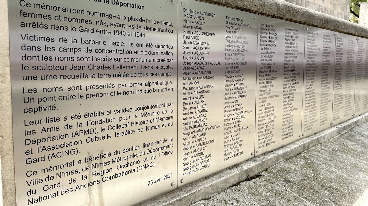 Mémorial gardois de la déportation, situé avenue Jean Jaurès à Nîmes (Photo Archives Anthony Maurin)