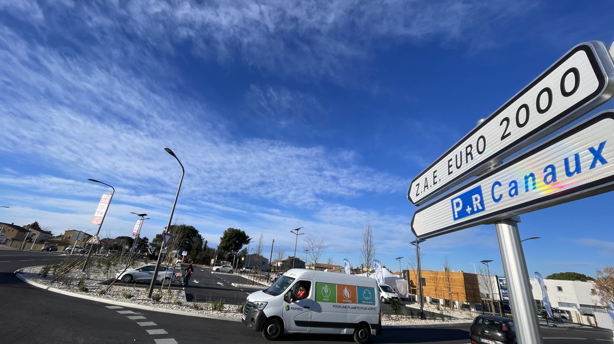 Extension de la ligne T4 du TCSP jusqu'à Caissargues (Photo Anthony Maurin)