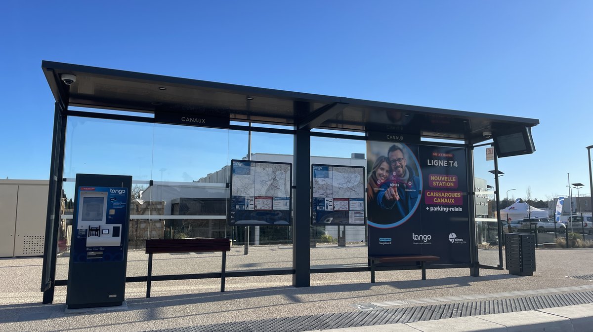 Extension de la ligne T4 du TCSP jusqu'à Caissargues (Photo Anthony Maurin)