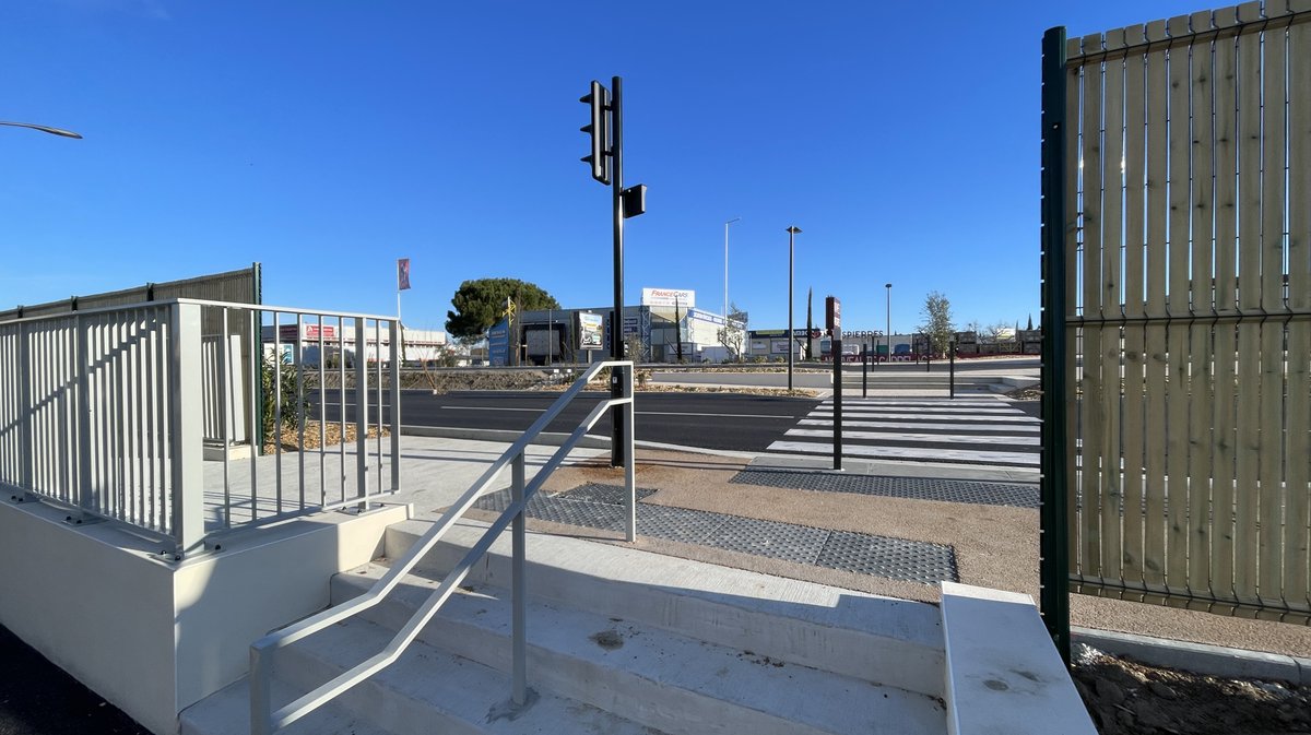 Extension de la ligne T4 du TCSP jusqu'à Caissargues (Photo Anthony Maurin)