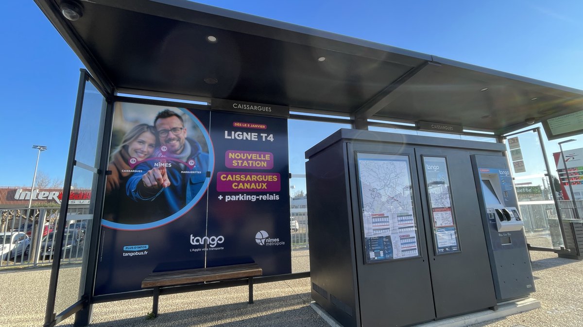 Extension de la ligne T4 du TCSP jusqu'à Caissargues (Photo Anthony Maurin)
