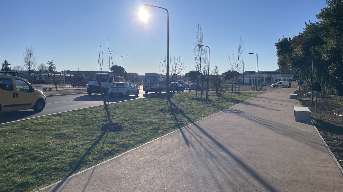 Extension de la ligne T4 du TCSP jusqu'à Caissargues (Photo Anthony Maurin)