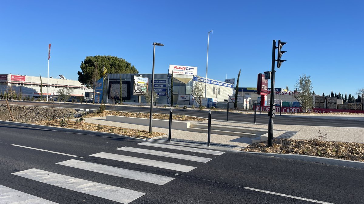 Extension de la ligne T4 du TCSP jusqu'à Caissargues (Photo Anthony Maurin)