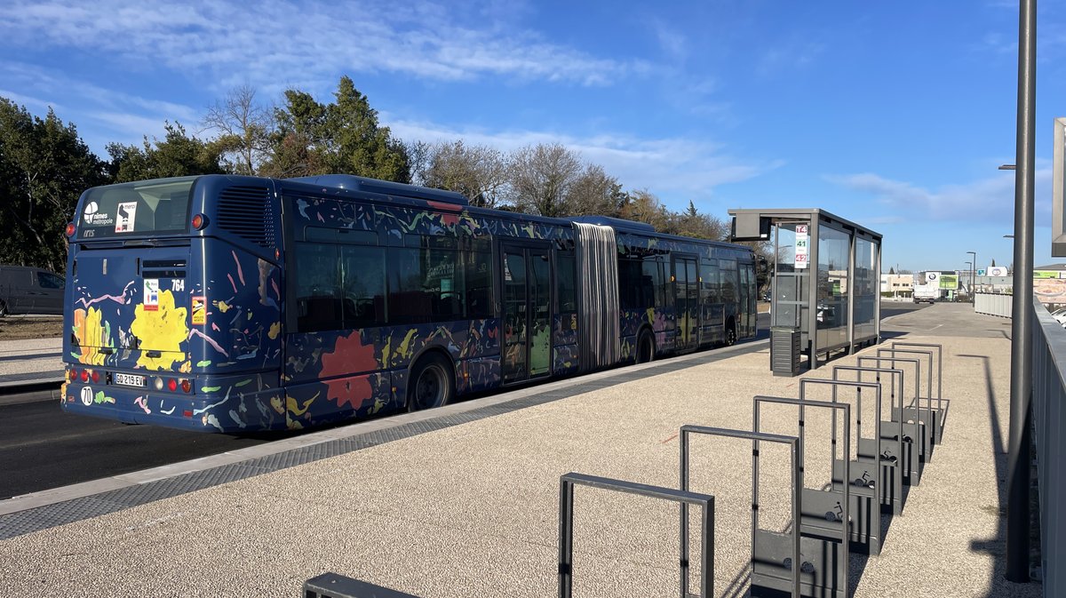 Extension de la ligne T4 du TCSP jusqu'à Caissargues (Photo Anthony Maurin)