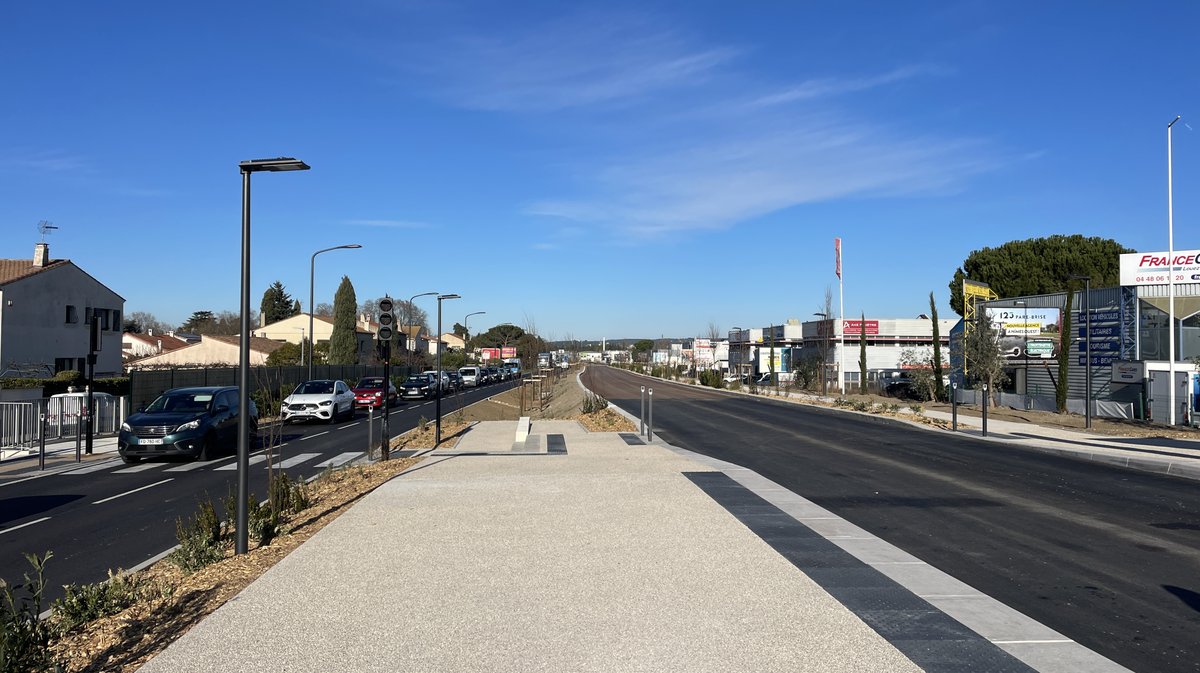 Extension de la ligne T4 du TCSP jusqu'à Caissargues (Photo Anthony Maurin)