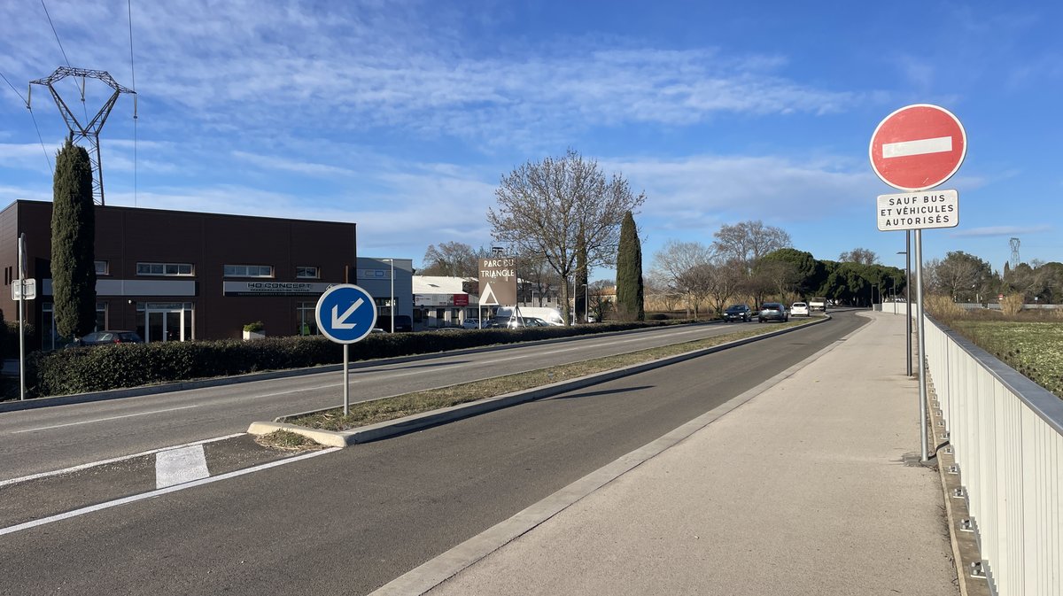 Extension de la ligne T4 du TCSP jusqu'à Caissargues (Photo Anthony Maurin)