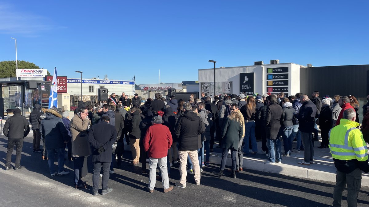 Extension de la ligne T4 du TCSP jusqu'à Caissargues (Photo Anthony Maurin)