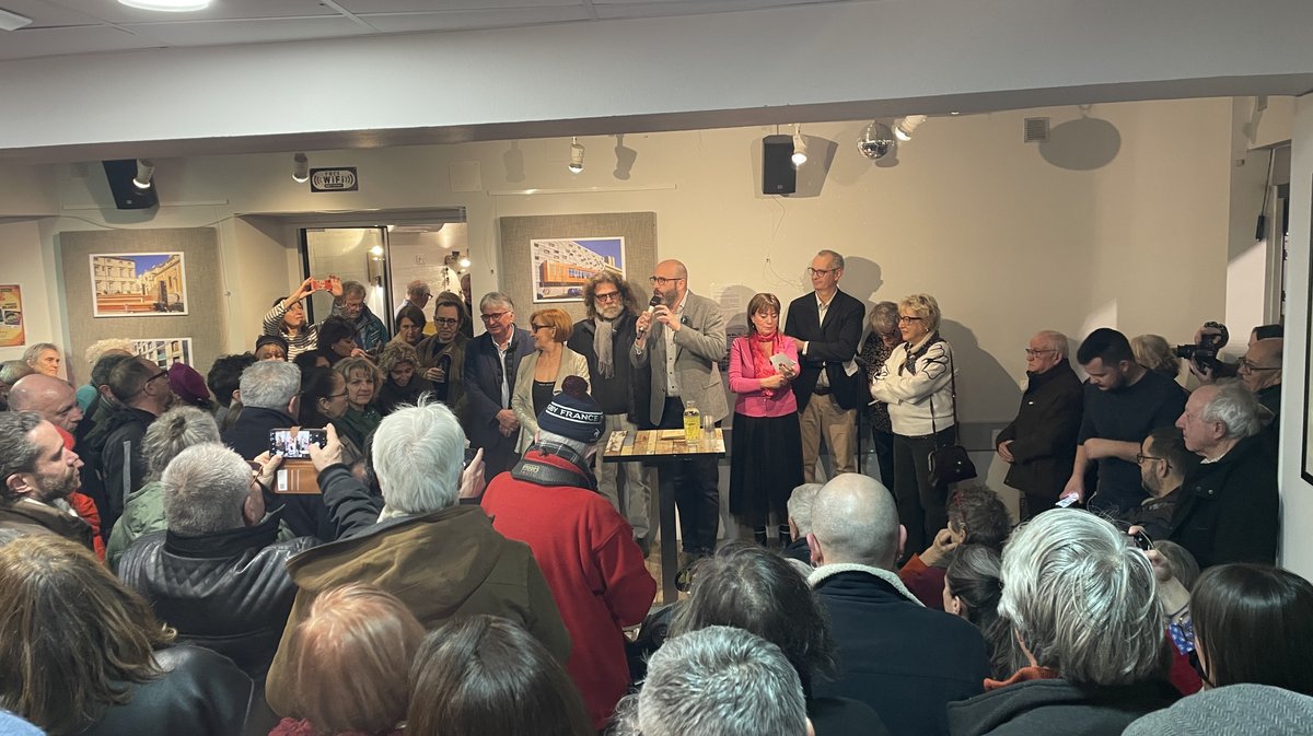 Voeux 2026 Nîmes citoyenne à Gauche Vincent Bouget  (Photo Anthony Maurin)