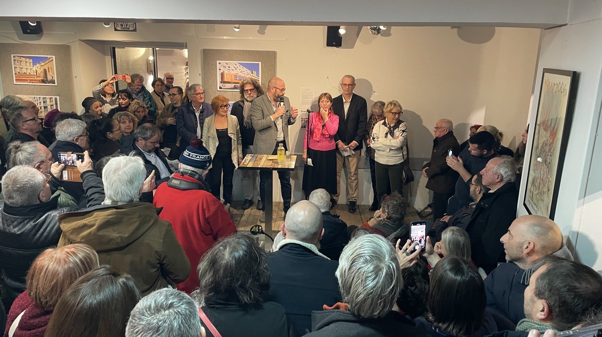 Voeux 2026 Nîmes citoyenne à Gauche Vincent Bouget  (Photo Anthony Maurin)