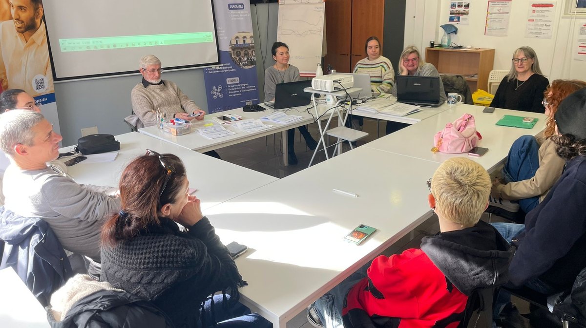 Bilan de stage Erasmus+ à la Maison de l'Europe de Nîmes (Photo Maison de l'Europe)