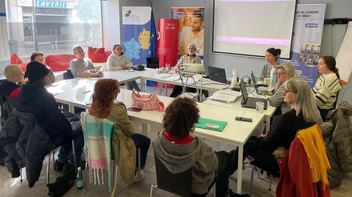 Bilan de stage Erasmus+ à la Maison de l'Europe de Nîmes (Photo Maison de l'Europe)