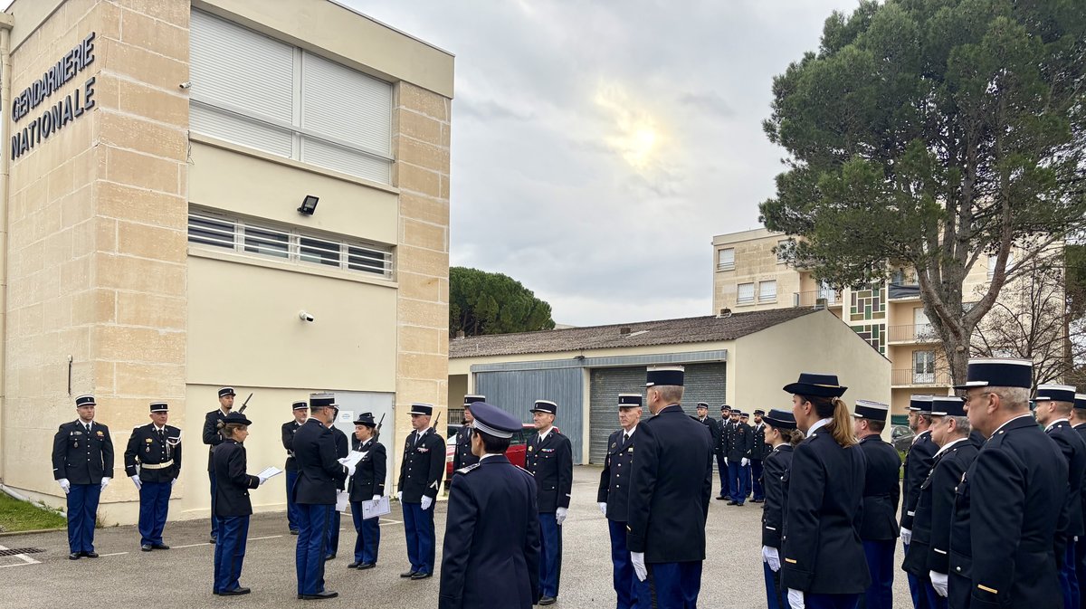 prise de commandement gendarmerie Bagnols/Cèze