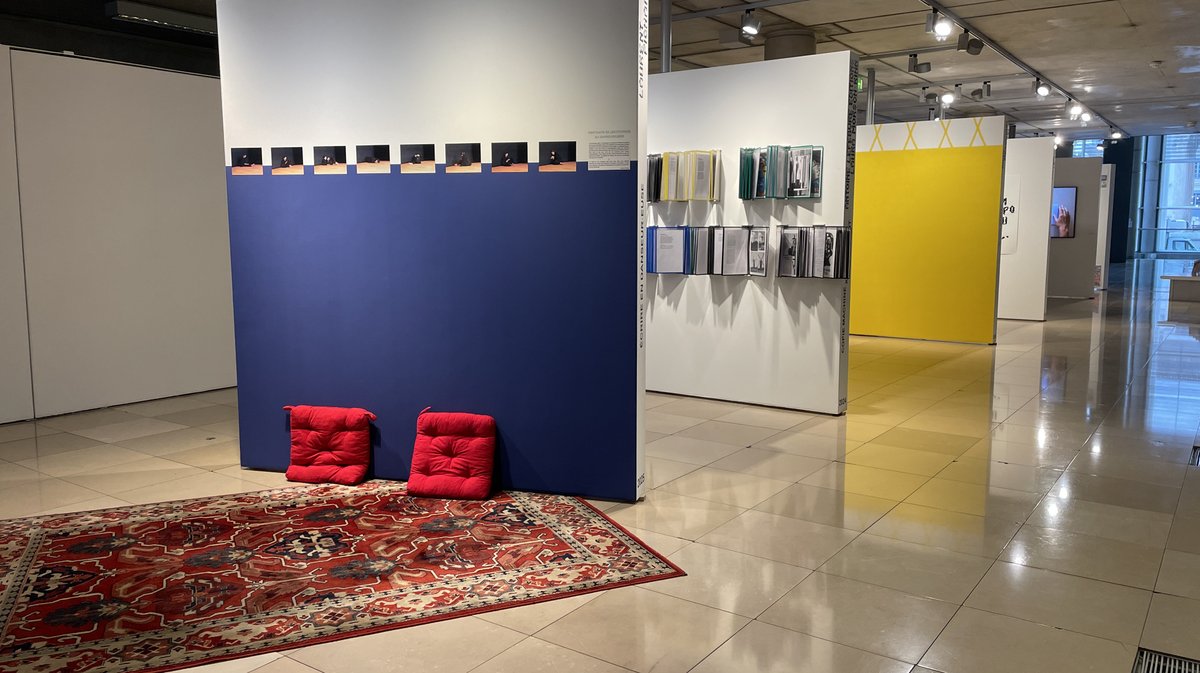 Carré d'Art résidences d’artistes au centre de documentation Bob Calle expo Vivian Suter (Photo Anthony Maurin)