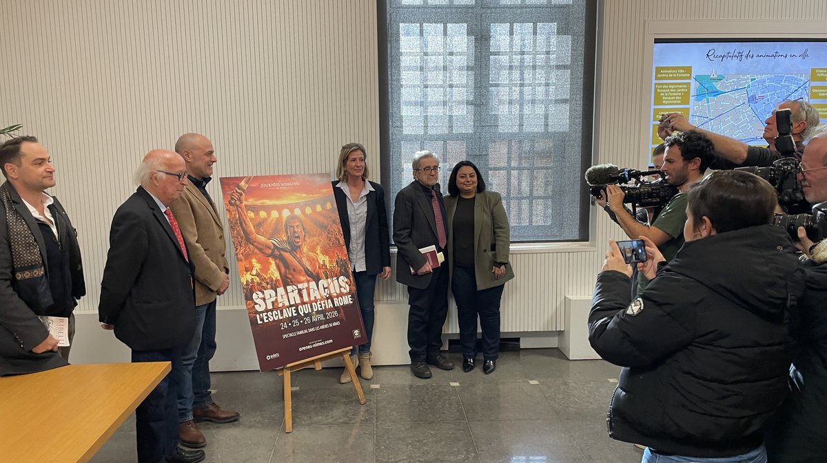 La présentation des journées romaines de Nîmes et du spectacle Spartacus 2026 (Photo Anthony Maurin)
