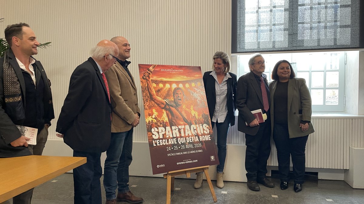 La présentation des journées romaines de Nîmes et du spectacle Spartacus 2026 (Photo Anthony Maurin)