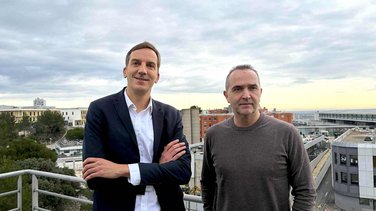 Le directeur Frédéric Rimattei et Jean-Marie Kinowski, président de la CME (Commission médicale d’établissement)