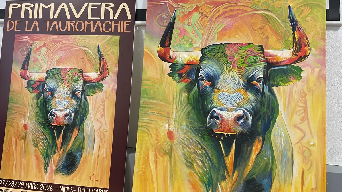 Affiche Primavera de la Tauromachie 2026 Delphine Lespes (Photo Anthony Maurin)