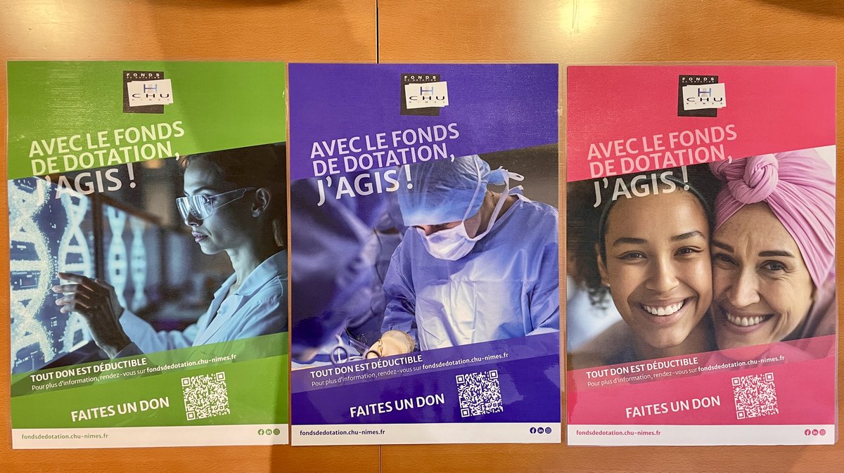 Pour le projet Quantum/Nemausa, le Rotary club Nemausus remet un chèque de 12 000 euros au fonds de dotation du CHU de Nîmes (Photo Anthony Maurin)