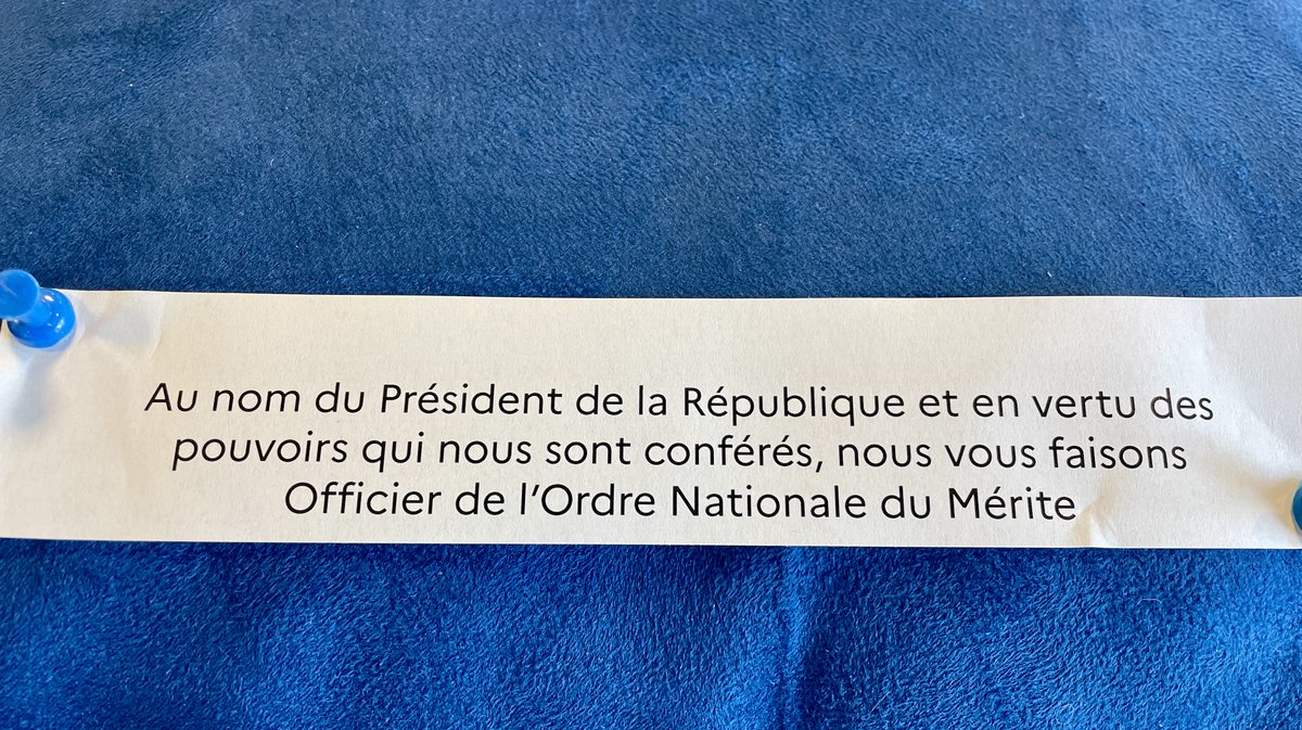 Patrick Bellet reçoit la médaille d'Officier national de l'ordre du mérite (Photo Anthony Maurin)