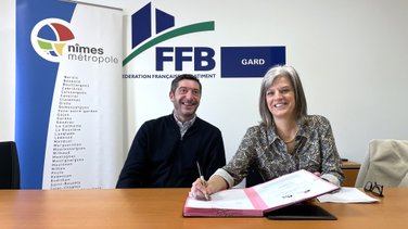 Nîmes métropole et la Fédération Française du Bâtiment Gard convention Maison de l'Habitat France Rénov' (Photo Anthony Maurin)IMG_0116.jpg
