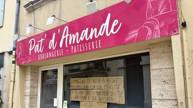 Bagnols/Cèze Boulangerie Pat'd'Amande fermée