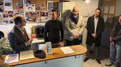 Benoît Hamon visite la Scop (Société coopérative et participative) ​​​​​​​Le Marmiton