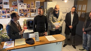 Benoît Hamon visite la Scop (Société coopérative et participative) ​​​​​​​Le Marmiton