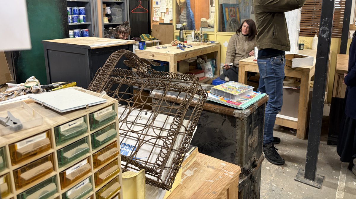 Chloé Ridel et Basile Imbert visite La Clède