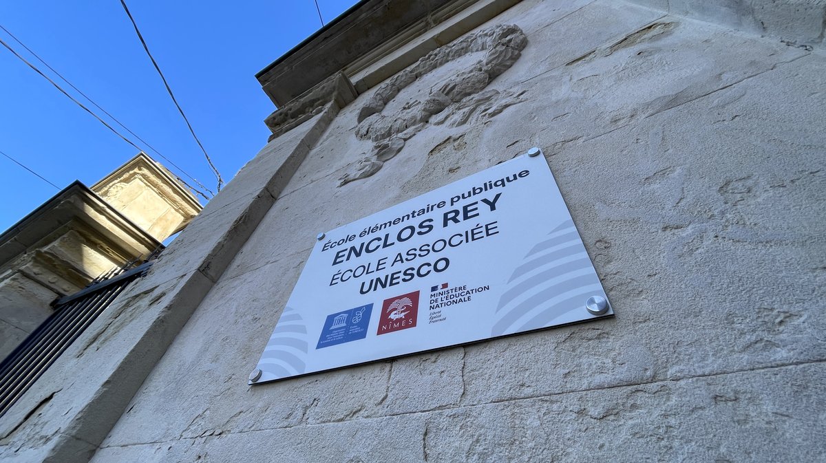 L'école Enclos Rey à l'Unesco (Photo Anthony Maurin)