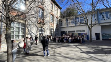 L'école Enclos Rey à l'Unesco (Photo Anthony Maurin)