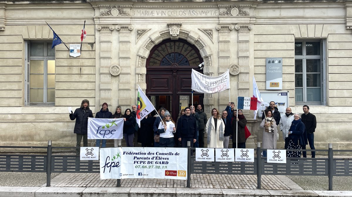 Opération collège mort pour Feuchères à Nîmes  (Photo Anthony Maurin)