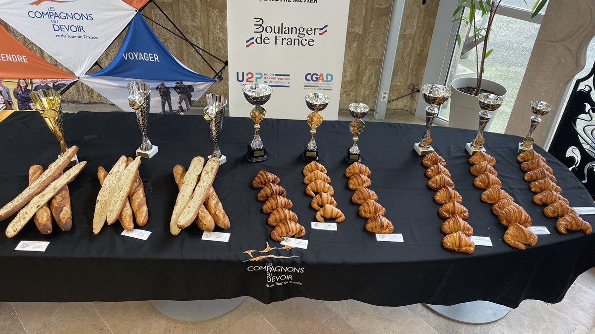 La fédération des boulangers et boulanger-pâtissiers du Gard organise ses concours du meilleur croissant au beurre et de la meilleure baguette de tradition française (Photo Anthony Maurin)