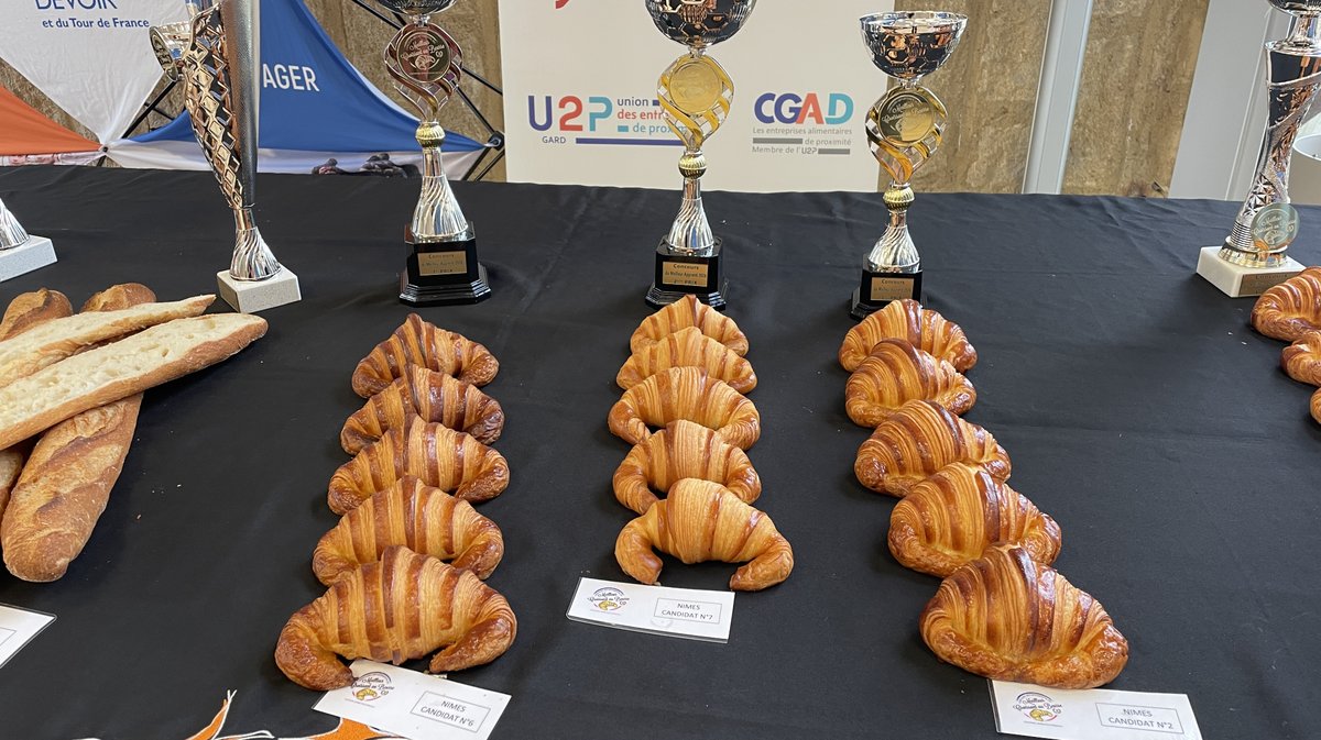 La fédération des boulangers et boulanger-pâtissiers du Gard organise ses concours du meilleur croissant au beurre et de la meilleure baguette de tradition française (Photo Anthony Maurin)