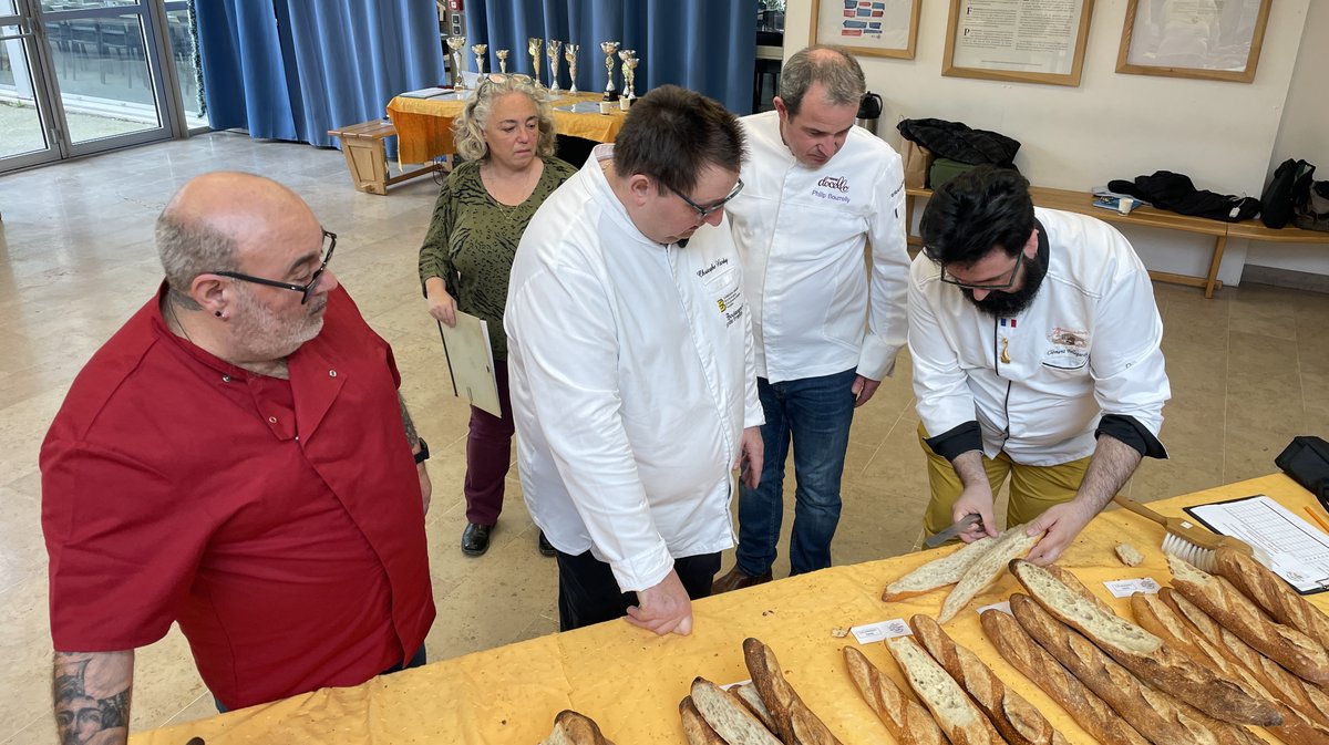 La fédération des boulangers et boulanger-pâtissiers du Gard organise ses concours du meilleur croissant au beurre et de la meilleure baguette de tradition française (Photo Anthony Maurin)