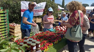 Un producteur au salon
