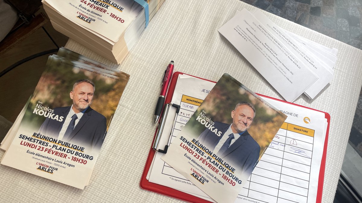 Programme 2026 dévoilé pour la liste l'Union pour Arles menée par Nicolas Koukas (Photo Anthony Maurin)