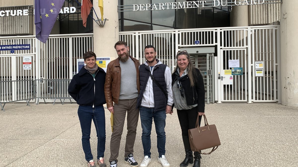 Le 16 février, lors du dépot de la liste