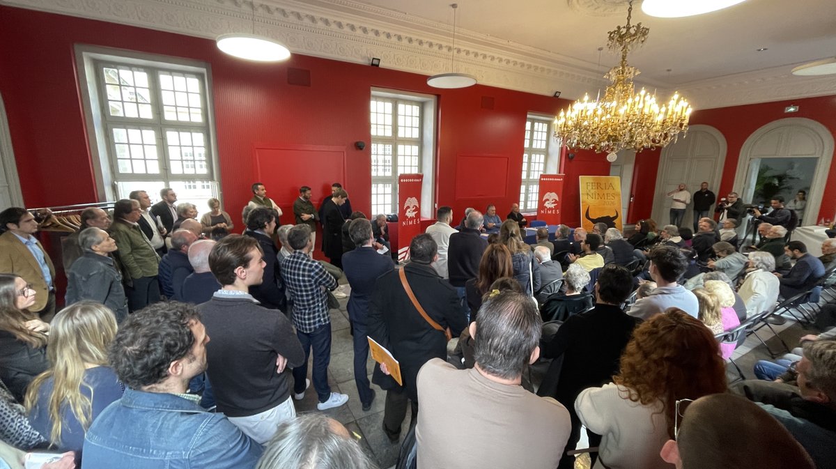 Présentation des cartels de la feria de Pentecôte 2026 à Nîmes (Photo Anthony Maurin)