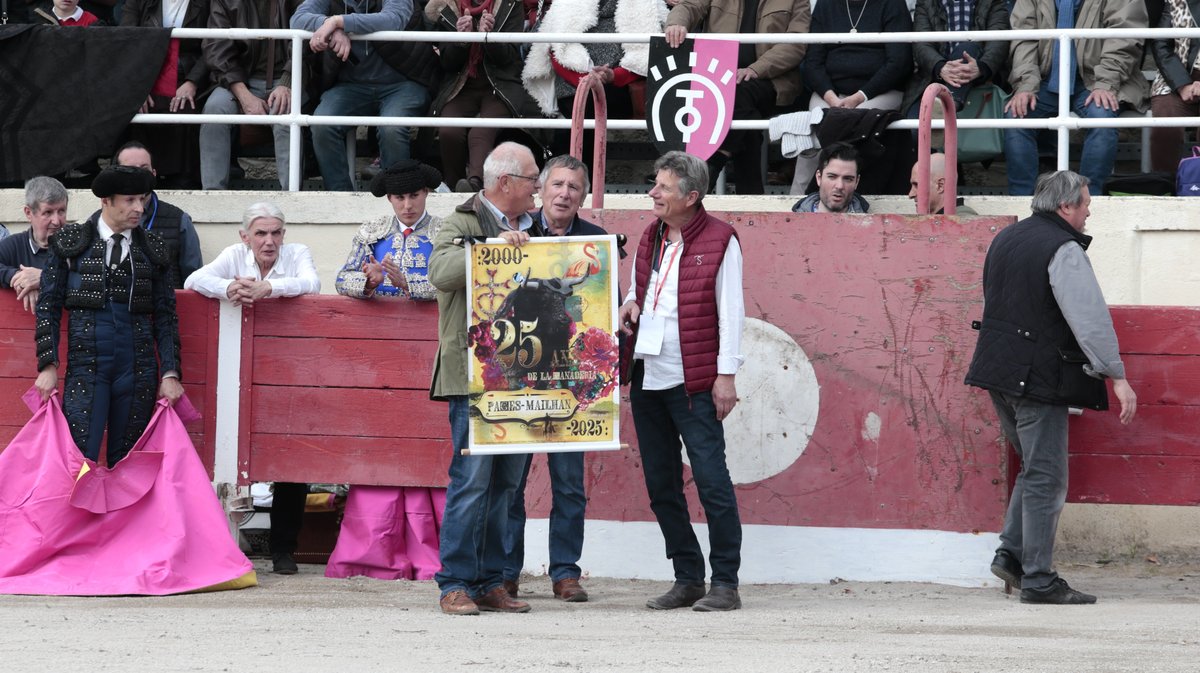 novillada sans picadors de La Suerte, Colombeau, Pagès-Mailhan et Barcelo pour Javier Torres "Bombita" et Matias à Fourques 2026 (Photo Anthony Maurin)