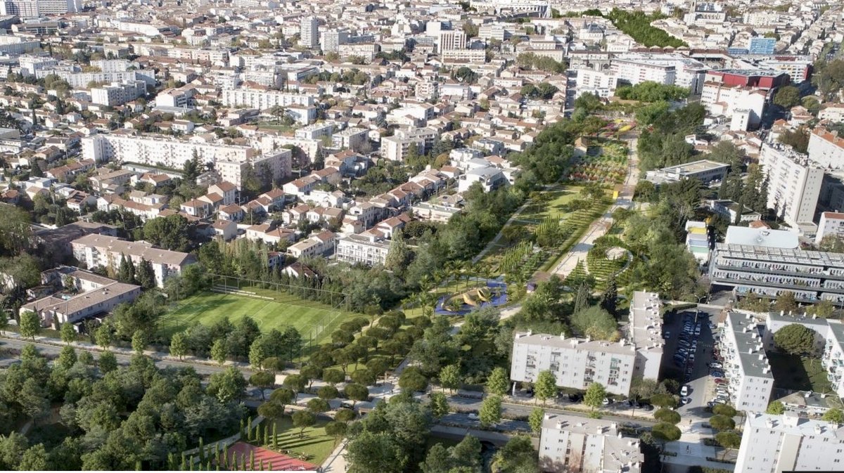 Vue Parc Jacques Chirac