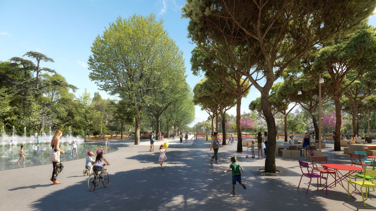 Vue jeux parc Jacques Chirac