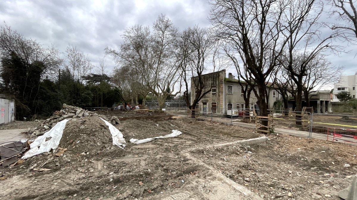 Les Travaux du parc Jacques Chirac en mars 2026 (Photo Anthony Maurin)