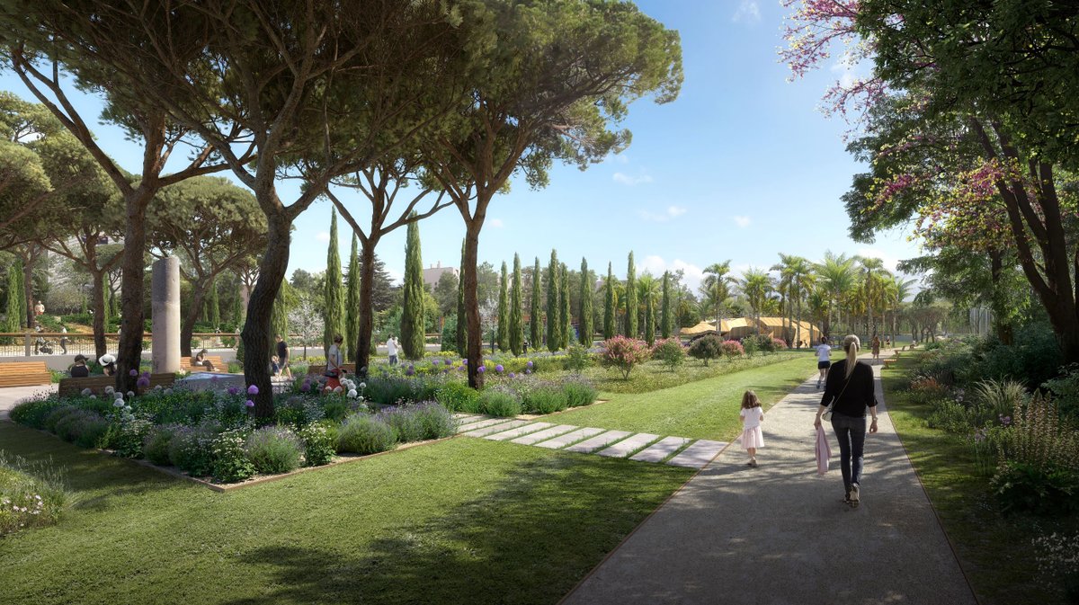 vue jardin parc Jacques Chirac