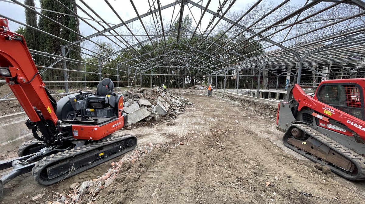 Les Travaux du parc Jacques Chirac en mars 2026 (Photo Anthony Maurin)